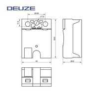 Relais à semi-conducteurs DEUZE EMG1A60A120, technologie de pointe, 4~32V DC, automatisation industrielle, nouvelle conception, monophasé, IP20, CE