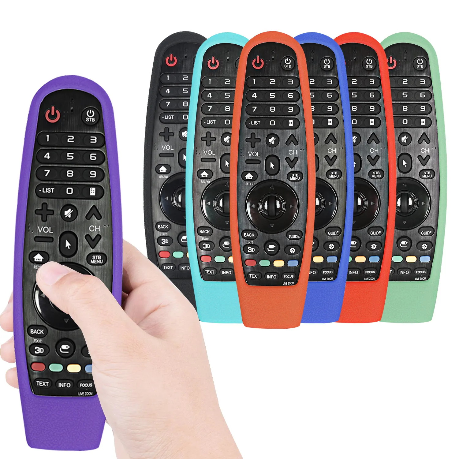 Gaine de protection en silicone pour LG AN-MR600/650 AN-MR18BA AN-MR19BA AN-MR20GA la maison Smart TV Magic Remote Control Cover