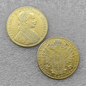 1873-1915 Empire autrichien 4 Ducats - François-Joseph Ier <span class=keywords><strong>Pièces</strong></span> <span class=keywords><strong>d</strong></span>'<span class=keywords><strong>or</strong></span> autrichiennes - Product Image 3