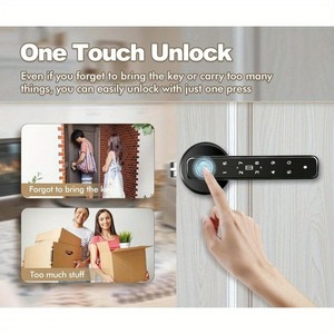 Cerradura Inteligente para Puerta con Desbloqueo Remoto por Aplicación Tuya Smart Life, Cinco Métodos de Desbloqueo, Huella Digital, Pantalla OLED, Wi-Fi, Contraseña Electrónica - Product Image 6