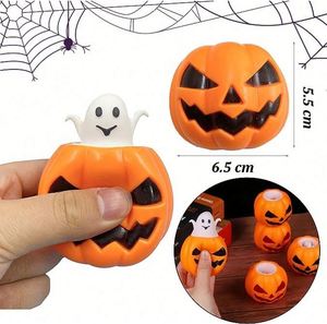 Wholesale <b>Kids</b> Adult Stress Relief Funny Novelty Tpr Halloween Squishy Pumpkin Cup Squeeze Toys - Product Image 6
