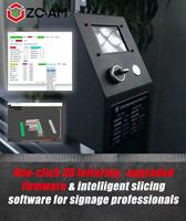 Nouvelle imprimante 3D FDM ZCAM pour l'industrie de la signalétique, compatible PLA, haute productivité, fabrication de panneaux économique, garantie 1 an
