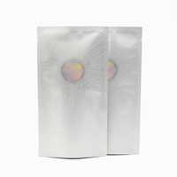 Masque facial imprimé personnalisé emballage sac cosmétique 3 trois côtés scellage laser sac d'emballage holographique Mylar sac avec votre logo