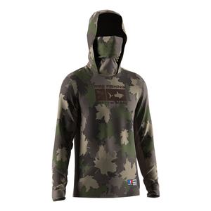 Camiseta de Pesca Ecológica de Secado Rápido con Protección UV y Capucha con Cubierta Facial - Product Image 3