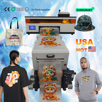 Impresora DTF Automática A3 para Camisetas de 30cm con XP600, Impresora de Transferencia Fácil de Operar con Alimentador de Rollo para Ropa
