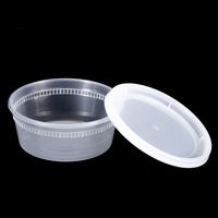 Boîtes à soupe transparentes à emporter, boîtes à lunch jetables en PP injecté, contenants alimentaires pour soupe, bonbons, micro-ondables, réutilisables, gobelet