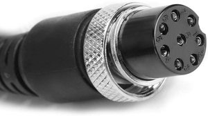 Microphone à main filaire PTT 8 broches, connecteur aviation rond robuste, câble spiralé, boutons de fonction, microphone haut-parleur pour émetteur-récepteur - Product Image 5