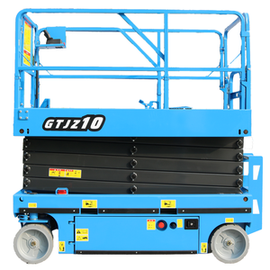 Plataforma Elevadora de Tijera Eléctrica FORU GTJZ10 de 10 m para Mantenimiento de Grúas Aéreas en Depósitos Metropolitanos, Plataforma de Trabajo Aérea Autopropulsada - Product Image 4