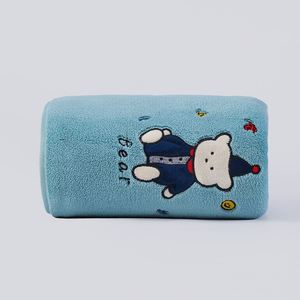 Serviette de bain en tissu éponge épais et super doux, brodée, pour l'hiver, motif animalier, écologique, vente en gros, pour usage domestique, adulte - Product Image 4