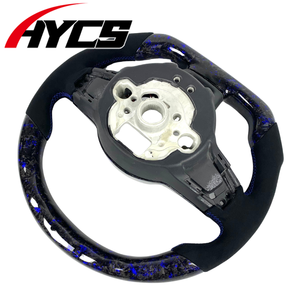 Volant en fibre de carbone forgé avec LED Rpm pour Volkswagen MK7 <span class=keywords><strong>Golf</strong></span> <span class=keywords><strong>7</strong></span> GTI MK6 <span class=keywords><strong>GTD</strong></span> R Gts R-Line Tiguan Scirocco Passat Polo - Product Image 6