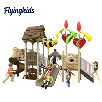 Parc de jeux pour enfants, série navires pirates, trampoline, toboggans en plastique LLDPE, aire de jeux pour maternelle