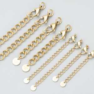 Bolsa de 4 Piezas de Fornituras para Joyería de Acero Inoxidable 316L MC37, Dijes sin Níquel para Fabricación de Collares y Cadenas de Extensión, Venta al por Mayor - Product Image 1