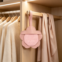 Support pour tablette d'aromathérapie YY en cuir PU, étui pour tablette d'aromathérapie, décoration suspendue pour la maison, porte-bougie en forme de fleur pour voiture