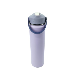 Gourde isotherme élégante en acier inoxydable de 700 ml, couleur lavande, avec couvercle à forte adhérence, pour le sport, le camping et le fitness - Product Image 5