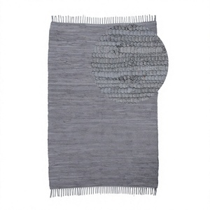 Light <b>Grey</b> Handmade Jute <b>Rug</b> Braided Modern Area Carpet with Fringe for <b>Living</b> <b>Room</b> Bedroom Floor Decor - Product Image 4
