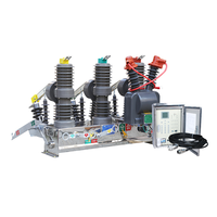 MINRONG ZW32-12FG Interrupteur d'isolement intelligent sous vide triphasé haute tension 12KV en acier inoxydable pour montage sur poteau extérieur