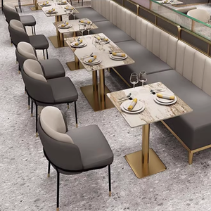 Chaises italiennes modernes à dossier double pour table à manger Tissu velours pieds en métal pour hôtels, banquets, <span class=keywords><strong>cafés</strong></span> et restaurants - Product Image 1