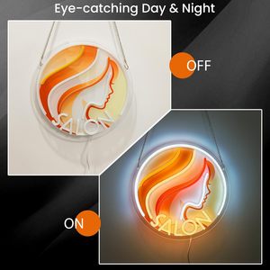 Hair salon Letreros Neon LED dimmable USB powered ambient <b>light</b> store <b>window</b> decoration <b>light</b> street indicator <b>light</b> Customized - Product Image 3