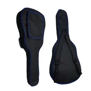 Tecido 3/4 Double Guitar Strap Crossbody Bag Impermeável Acústico Classical Bass Guitar Bag