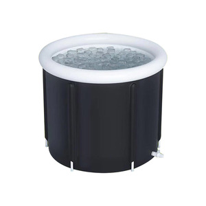 Baignoire pliante pour bain de glace, en nylon noir, gonflable pour adultes, pour thérapie par le froid - Product Image 4