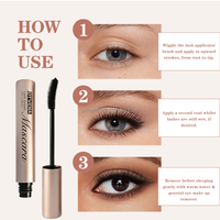 Mascara OTVENA 4D en fibres de soie, waterproof, longue tenue, épaississant, volumisant, allongeant, anti-bavures, maquillage pour cils
