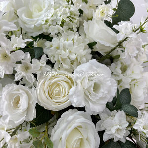 Bolas de Flores de Seda Hechas a Mano Realistas y Personalizadas, Rosas Artificiales, Centros de Mesa de Paniculata, Decoración para Mesa de Boda, Tamaños al por Mayor para el Hogar - Product Image 3