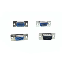 DB15 3 baris paralel Port VGA HDB9 15-Pin D Sub jantan ke betina terminal konektor Solder penutup cangkang plastik fitur nyaman