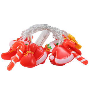 سلسلة أضواء LED 10 أضواء سلسلة ثلج M 2AA تعمل بالبطارية مع إضاءة عطلة رجل الثلج البلاستيكية - Product Image 2