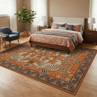 Soft Washablel Runner Rug Non Slip Vintage Hallway Carpet Boho Home Decor Stain Resistant Low Profile Mat