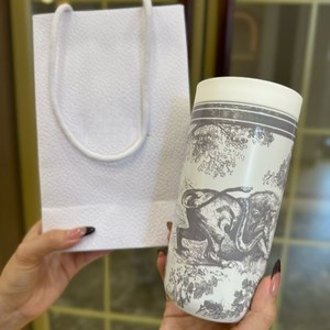 แก้วเซรามิคลายสัตว์ป่าสไตล์ Toile De Jouy ชุดของขวัญแก้วพอร์ซเลนสำหรับกาแฟ ชา และใช้ในชีวิตประจำวัน - Product Image 4