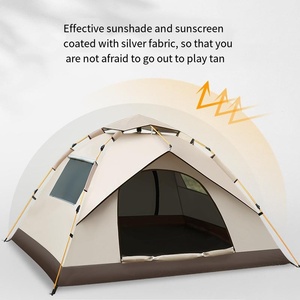 เต็นท์แคมป์ปิ้งสำหรับครอบครัว3-4คนกันน้ำกลางแจ้งหนึ่งห้องนอน - Product Image 4