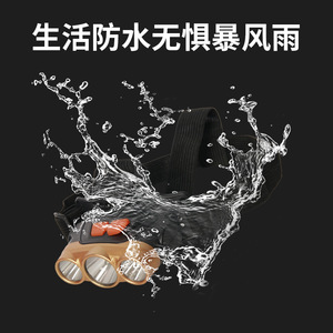 Headlamp Led Rechargeable Waterproof Dimmable For Fishing <b>Camping</b> <b>Hiking</b> Outdoor Use - Product Image 2