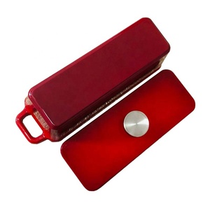 Vente en gros de moule à pain en fonte émaillée moule à pain en fonte avec couvercle rectangulaire moule à pain en étain ustensiles de cuisson - Product Image 2