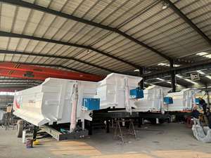 Remorque à benne basculante hydraulique à 3/4 essieux, semi-remorque à benne basculante, camion à benne basculante utilisé pour le transport de sable, de gravier, de terre, de <span class=keywords><strong>charbon</strong></span> - Product Image 6