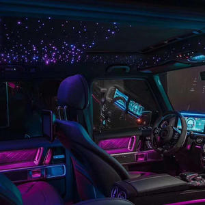 Modification du plafond de voiture Dassault 16W APP avec ciel étoilé, source de lumière à fibres optiques clignotante, éclairage intérieur de toit de voiture, 64 couleurs - Product Image 3