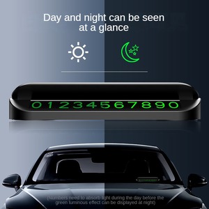 Biểu tượng tùy chỉnh/Thương hiệu tạm thời xe đậu xe dấu hiệu kim loại <span class=keywords><strong>Inter</strong></span> trang trí <span class=keywords><strong>mini</strong></span> xe số bãi đậu xe tấm - Product Image 5