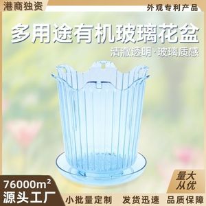 Macetas de resina de alta transparencia hechas a medida para orquídeas, de acrílico duradero para fines ornamentales, con musgo esfagno para - Product Image 5