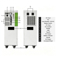 Invertisseur hybride 3,6 kW et pack de batteries LiFePO4 7,68 kWh 25,6 V 300 Ah tout-en-un pour stockage d'énergie domestique et alimentation de secours
