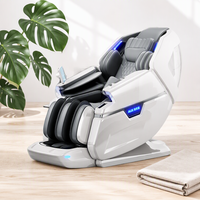 Silla de Masaje de Lujo Marrón 2026, Venta al Por Mayor de Fábrica, Gravedad Cero, SL-Track, Shiatsu, Control por APP, Bloqueo Infantil, Luz LED, Masaje Corporal 4D