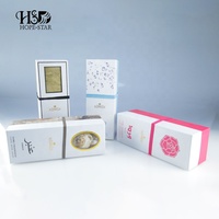Dossiers de rangement cosmétiques personnalisés, gaufrés, laminés mats, recyclables, avec emballage pour soins de la peau, pour la beauté et les cosmétiques