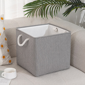 Clothing Organizer <b>Storage</b> Box Rectangle Foldable Without Lid Solid Color For <b>Clothes</b> Desktop <b>Storage</b> - Product Image 3