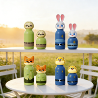 Bouteille d'eau en acier inoxydable avec motif d'animaux de dessin animé mignons, Zootopia, gourde isotherme pour enfants, tasse à eau thermique portable pour enfants