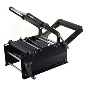 Machine d'étiquetage manuelle pour bouteilles rondes en plastique YLY-30S, adaptée aux étiquettes adhésives pour bouteilles rondes, machine d'emballage - Product Image 2