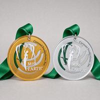 Médaille sportive personnalisée en verre, plaquée or, argent, bronze, gravée, pour la course à pied, le marathon, la compétition, le souvenir, le cadeau pour les vainqueurs