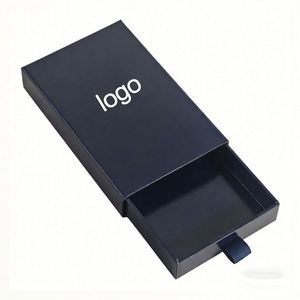 Factory Direct Customizable Free Design Navy Blue Paper Drawer <b>Box</b> Sturdy Ideal for Jewelry & Watch <b>Gift</b> Packaging - Product Image 1