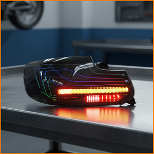 Lampu Belakang Mobil LED Dinamis Sekuensial Laser OLED Merah Asap Gaya M4 CSL untuk BMW Seri 2 F22 F23 M2 F87 2014-2020 - Product Image 4