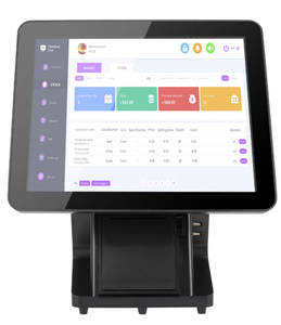 Terminal de point de vente (TPV) 15/15,6'' à écran tactile, compatible SDK, design élégant, affichage caissier, imprimante thermique intégrée 80 mm, 2ème écran de paiement 11,6'' - Product Image 4