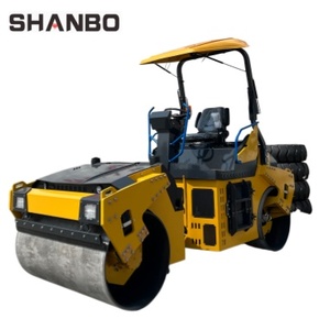 Rullo Compattatore <span class=keywords><strong>Vibrante</strong></span> a <span class=keywords><strong>Doppio</strong></span> Tamburo da 5 Tonnellate, 50 CV Diesel, Completamente Idraulico per Asfalto - Product Image 1