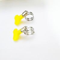Collier de serrage pour tuyau en acier inoxydable de style américain, personnalisé OEM, avec poignée en plastique, fabrication de tôlerie