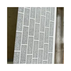 Decorative wall Covering Exterior Siding Panels Metal Wall Panel PU Foam Facade Panels From Manufactory